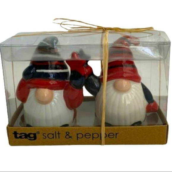 Tag Patriotic gnome salt & pepper shakers NIB - Picture 2 of 7